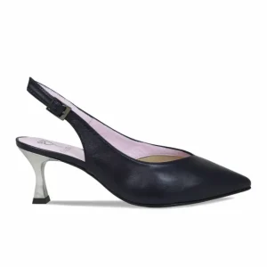 Sole Bliss Audrey: Navy Leather^ Heels