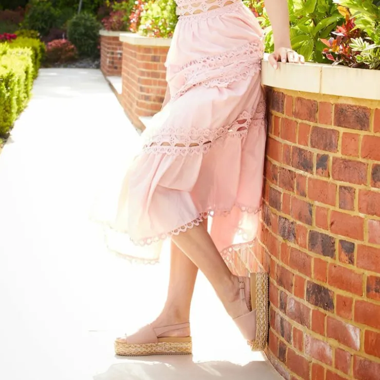 Sole Bliss Brandy: Blush Leather^ Flats | Sandals