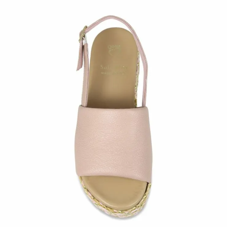 Sole Bliss Brandy: Blush Leather^ Flats | Sandals