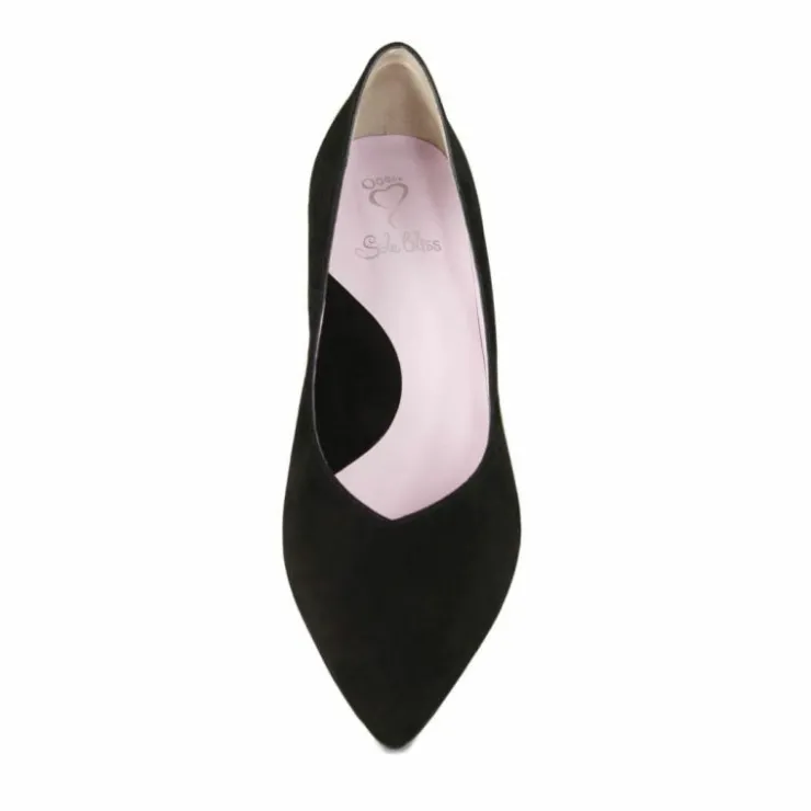 Sole Bliss Carmen: Black Suede^ Heels