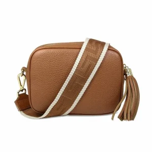 Sole Bliss Coco: Tan Leather & Taupe Trim^ Casual Bags