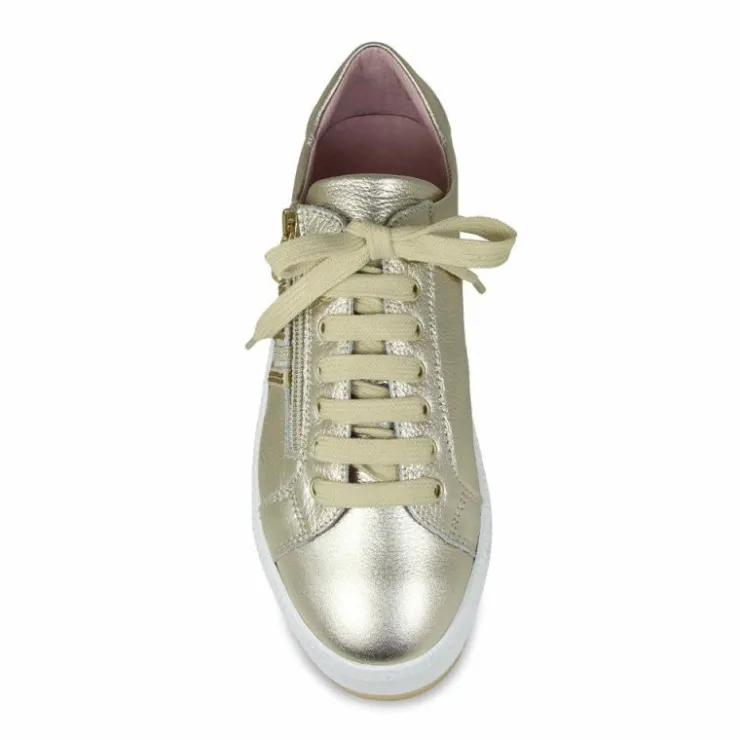 Sole Bliss Disco: Gold Leather^ Flats | Sneakers