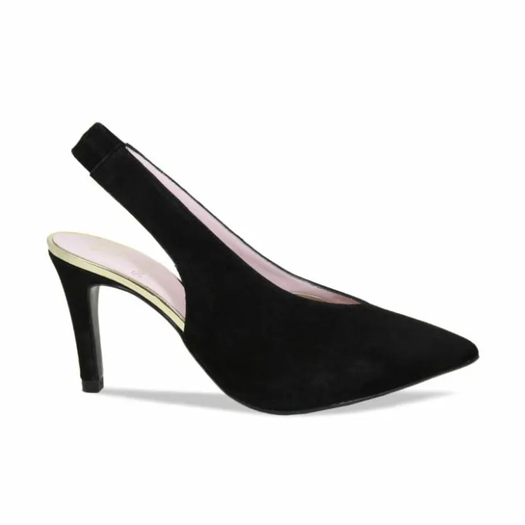 Sole Bliss Elsa: Black Suede^ Heels
