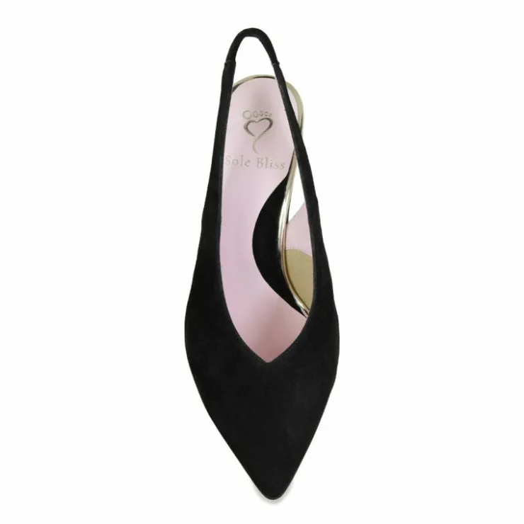 Sole Bliss Elsa: Black Suede^ Heels