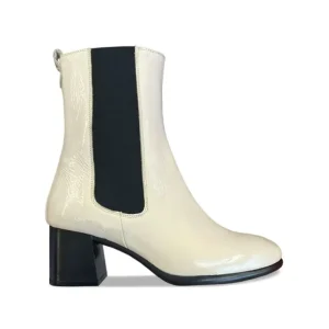 Sole Bliss Fern: Cream Patent^ Boots