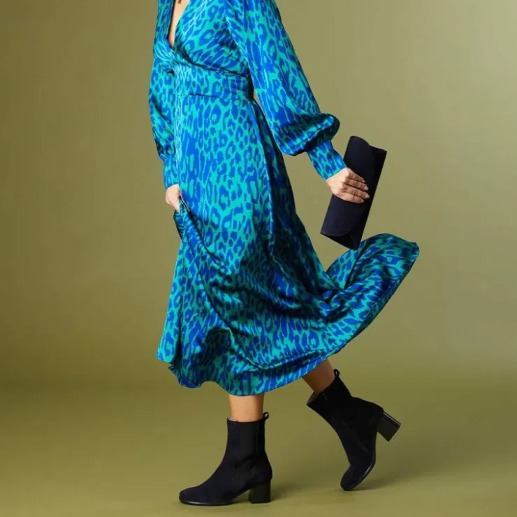 Sole Bliss Fern: Navy Suede^ Boots