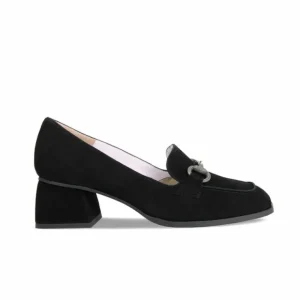 Sole Bliss Giselle: Black Suede^ Heels | Loafers