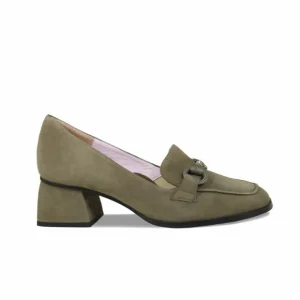 Sole Bliss Giselle: Olive Suede^ Heels | Loafers