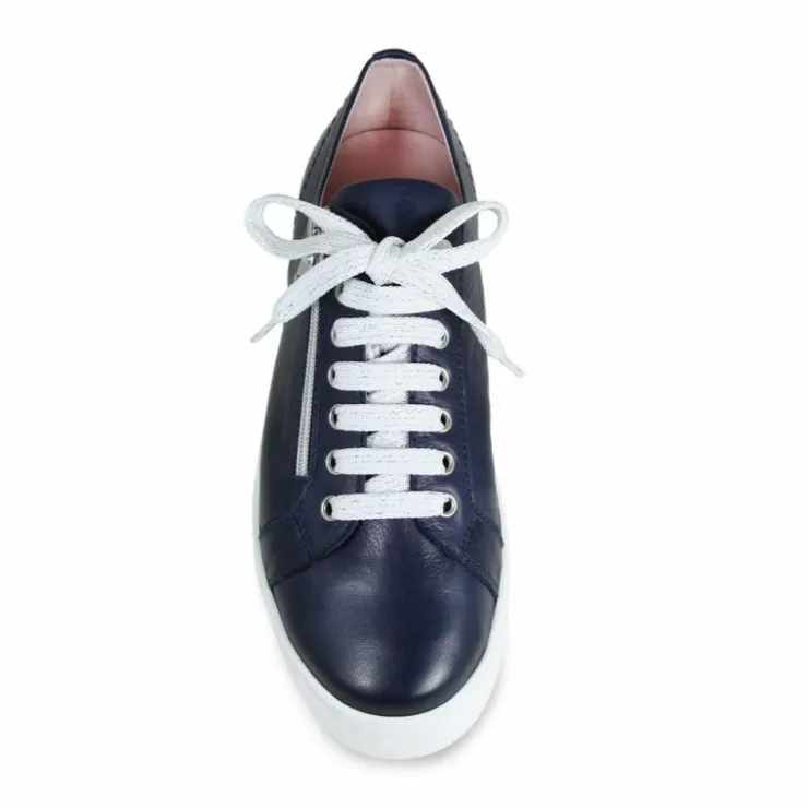 Sole Bliss Hero: Navy Leather^ Flats | Sneakers