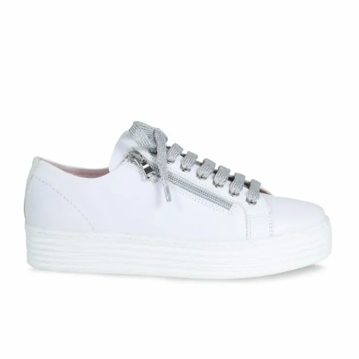 Sole Bliss Hero: White Leather^ Flats | Sneakers