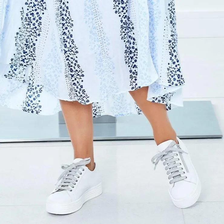 Sole Bliss Hero: White Leather^ Flats | Sneakers