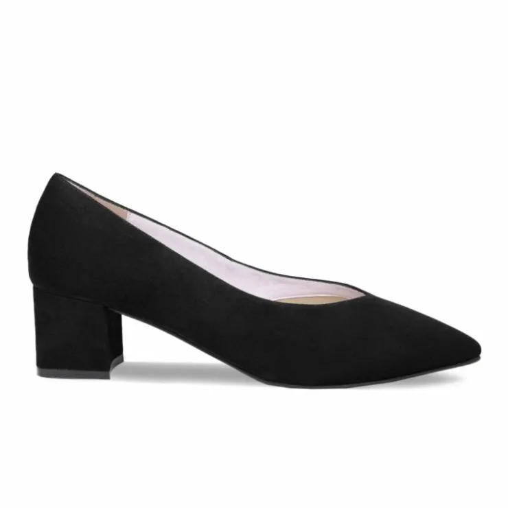 Sole Bliss Ingrid: Black Suede^ Heels
