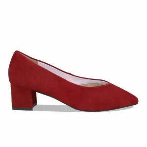 Sole Bliss Ingrid: Cherry Red Suede^ Heels | Matching Bags & Shoes