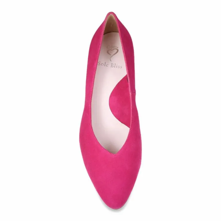 Sole Bliss Ingrid: Fuchsia Suede^ Heels