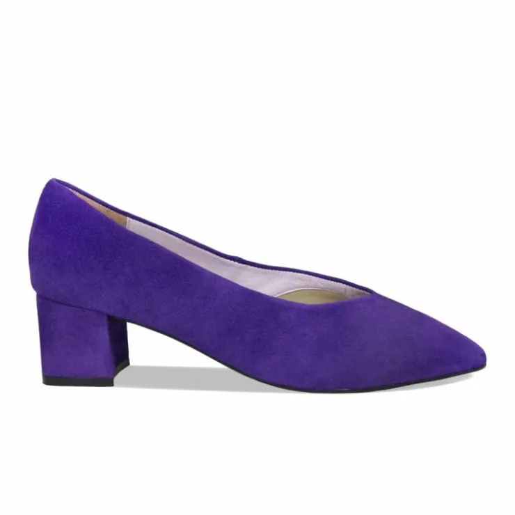 Sole Bliss Ingrid: Purple Suede^ Heels