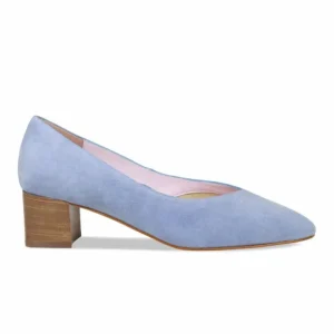 Sole Bliss Ingrid: Sky Blue Suede^ Heels