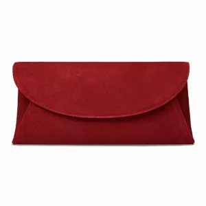 Sole Bliss Jenna: Cherry Red Suede^ Occasion Bags | Matching Bags & Shoes
