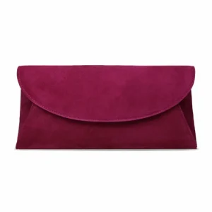 Sole Bliss Jenna: Magenta Suede^ Occasion Bags