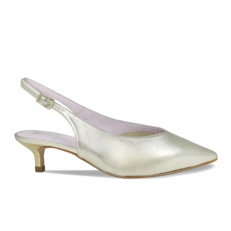 Sole Bliss Kara: Gold Leather^ Heels
