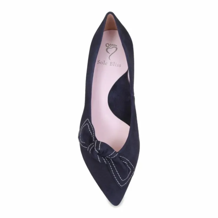 Sole Bliss Katie: Navy Suede^ Heels