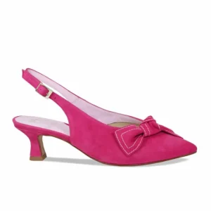 Sole Bliss Katrina: Fuchsia Suede^ Heels | Matching Bags & Shoes