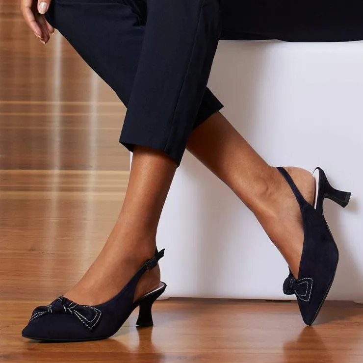 Sole Bliss Katrina: Navy Suede^ Heels