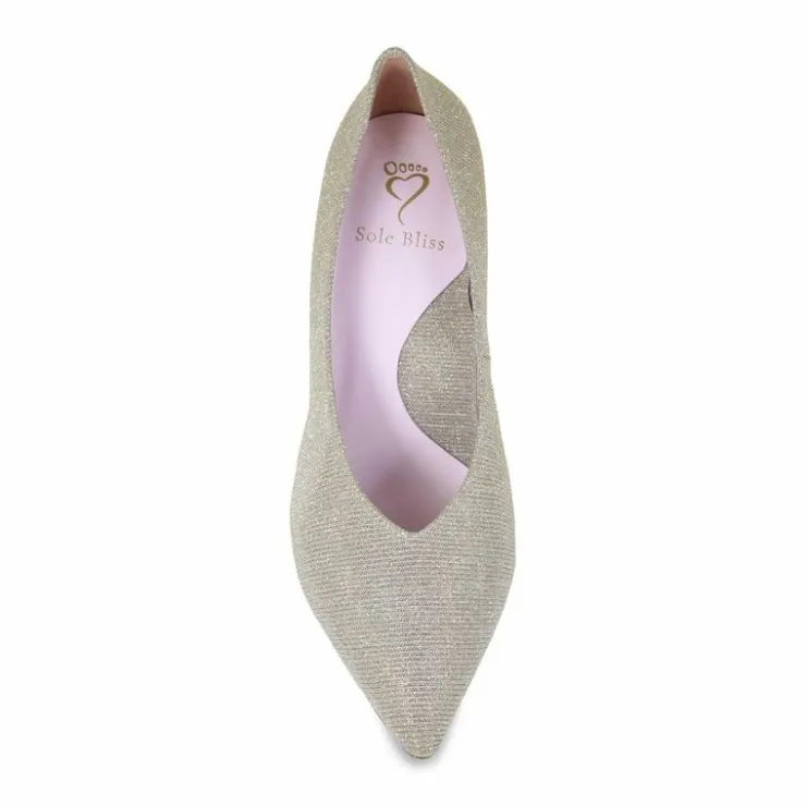Sole Bliss Kitty: Metallic Taupe^ Heels