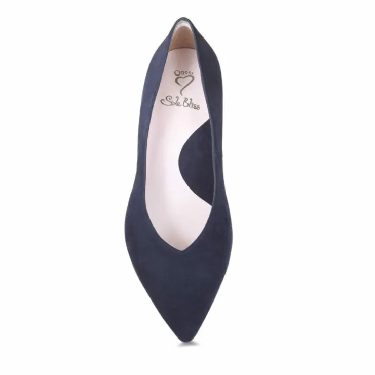 Sole Bliss Kitty: Navy Suede^ Heels