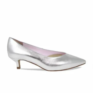 Sole Bliss Kitty: Silver Leather^ Heels | Matching Bags & Shoes