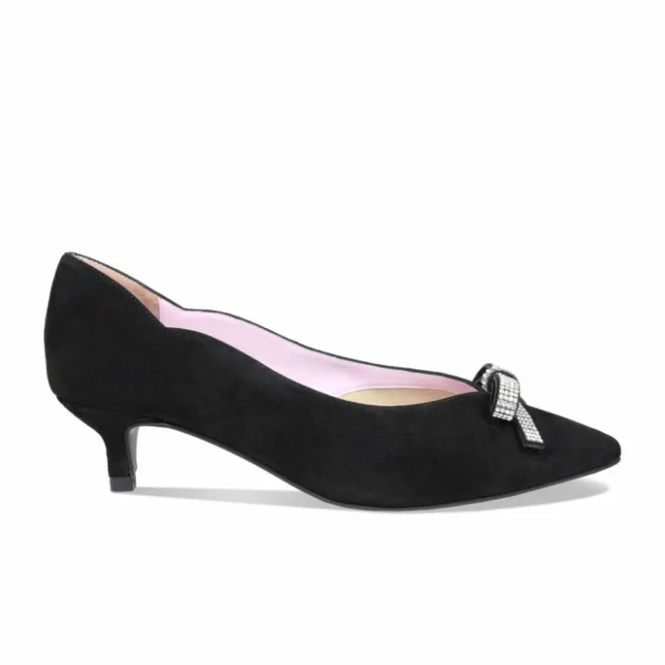 Sole Bliss Kylie: Black Suede & Diamante^ Heels