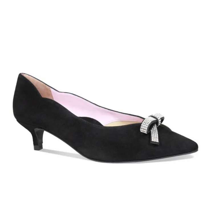 Sole Bliss Kylie: Black Suede & Diamante^ Heels