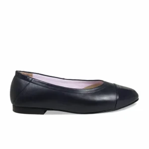 Sole Bliss Luna: Navy Leather & Patent^ Flats