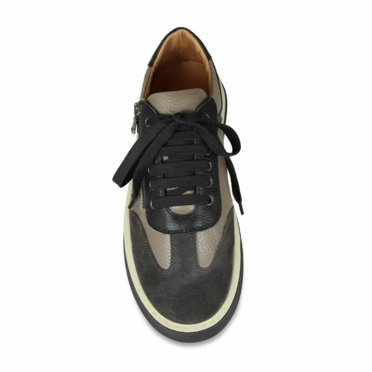 Sole Bliss MEN'S Samson: Gray, Taupe & Black Leather^ Men's Collection