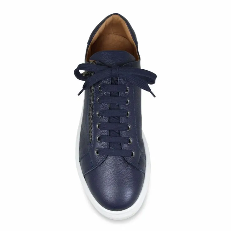Sole Bliss MEN'S Stride: Navy Leather^ Men's Collection