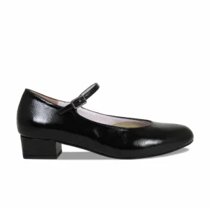 Sole Bliss Nancy: Black Leather^ Heels | Flats