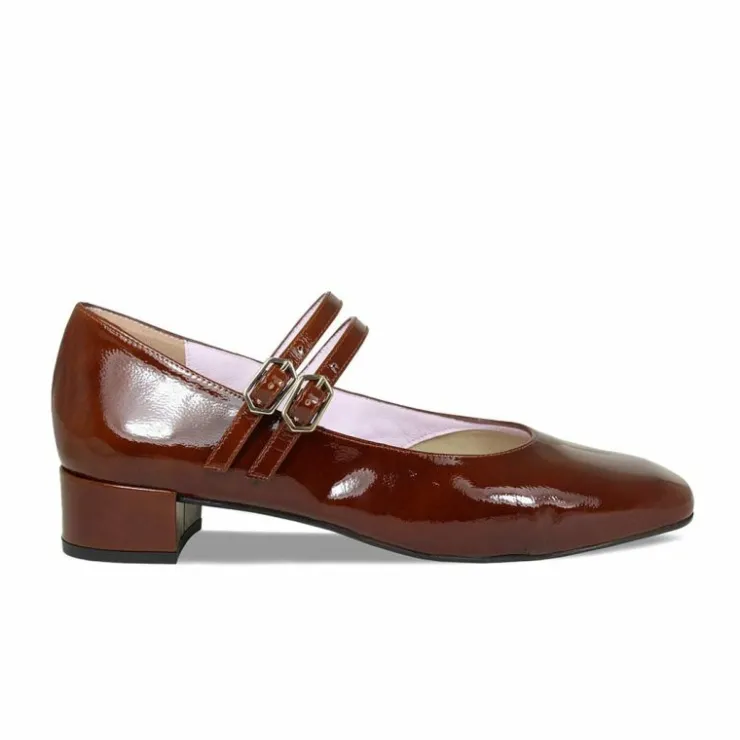 Sole Bliss Orla: Chestnut Patent Leather^ Heels | Flats