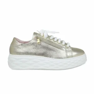 Sole Bliss Palazzo: Gold Leather^ Flats | Sneakers