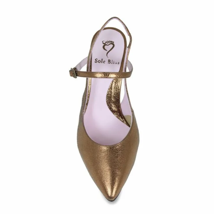 Sole Bliss Premiere: Bronze Leather^ Heels