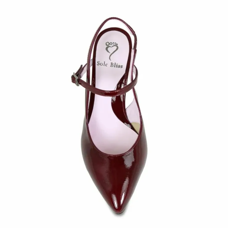 Sole Bliss Premiere: Burgundy Patent Leather^ Heels