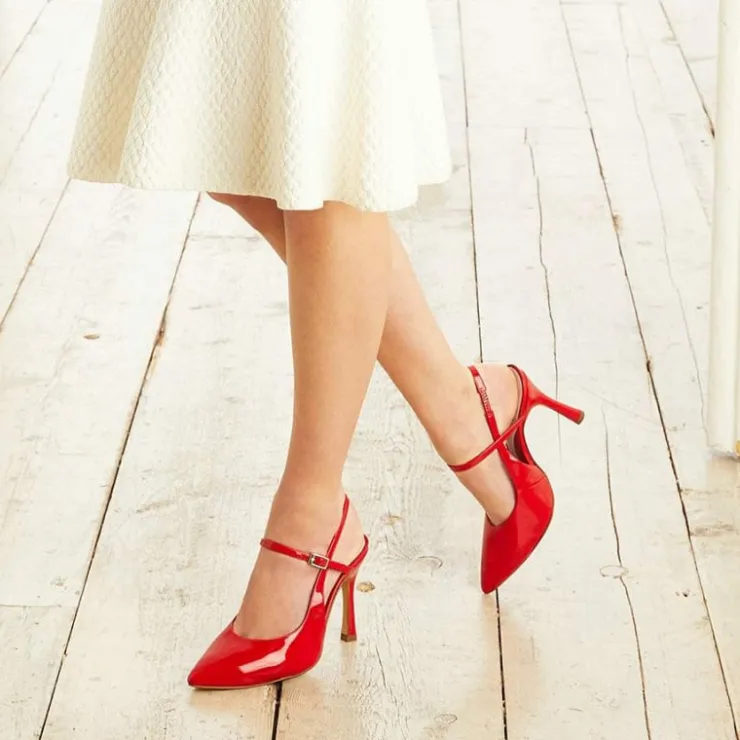 Sole Bliss Premiere: Red Patent Leather^ Heels