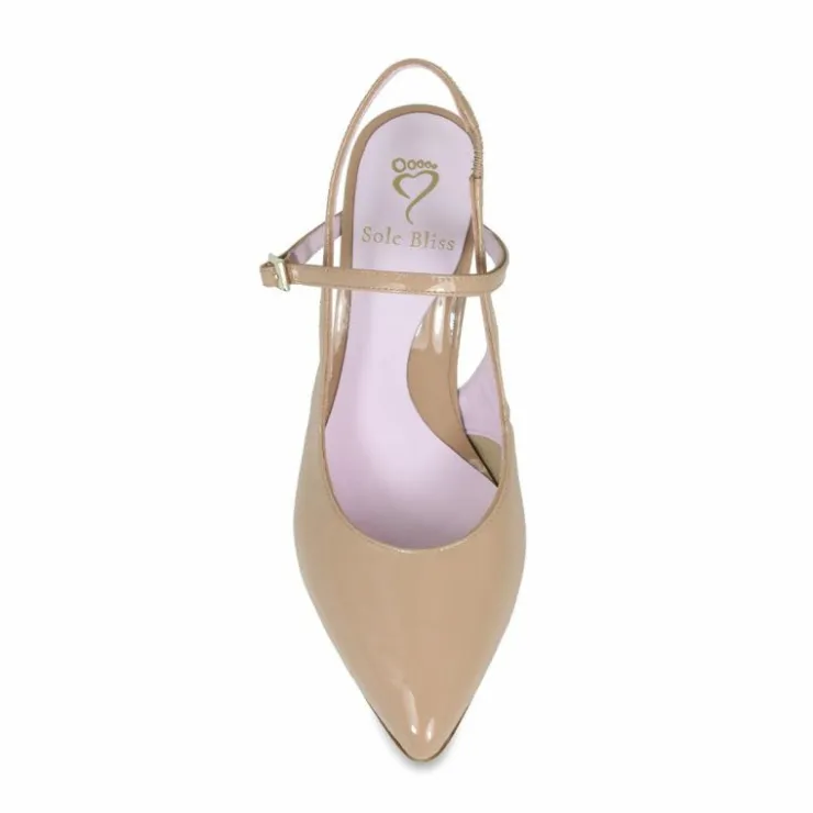 Sole Bliss Premiere: Sand Patent Leather^ Heels