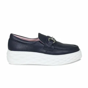 Sole Bliss Prince: Navy Leather^ Loafers