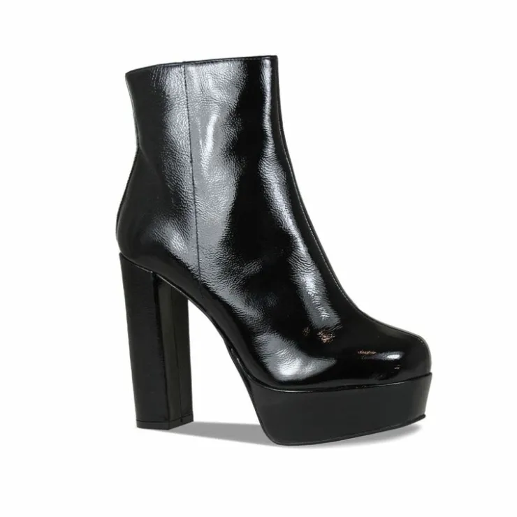 Sole Bliss Ronda: Black Patent Leather^ Heels | Boots