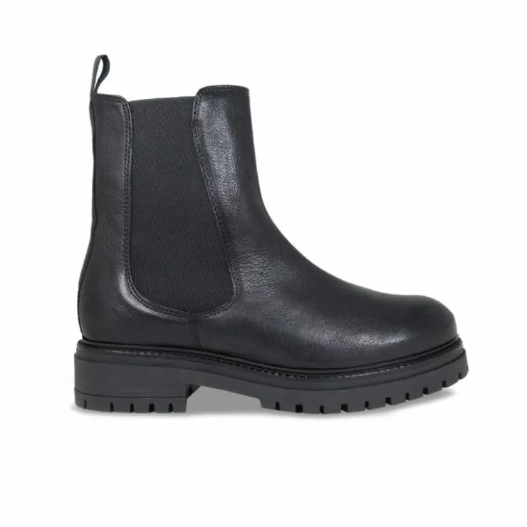 Sole Bliss Roxy Black Leather^ Boots