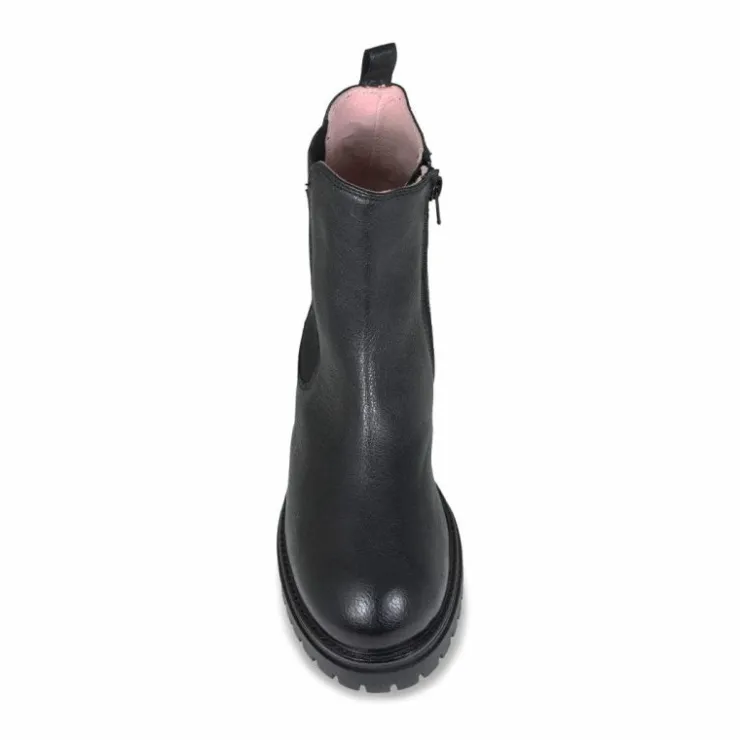 Sole Bliss Roxy Black Leather^ Boots