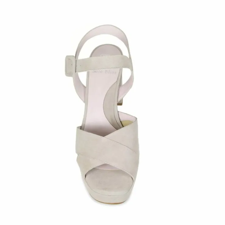Sole Bliss Ruby: Pale Taupe Suede^ Heels | Sandals