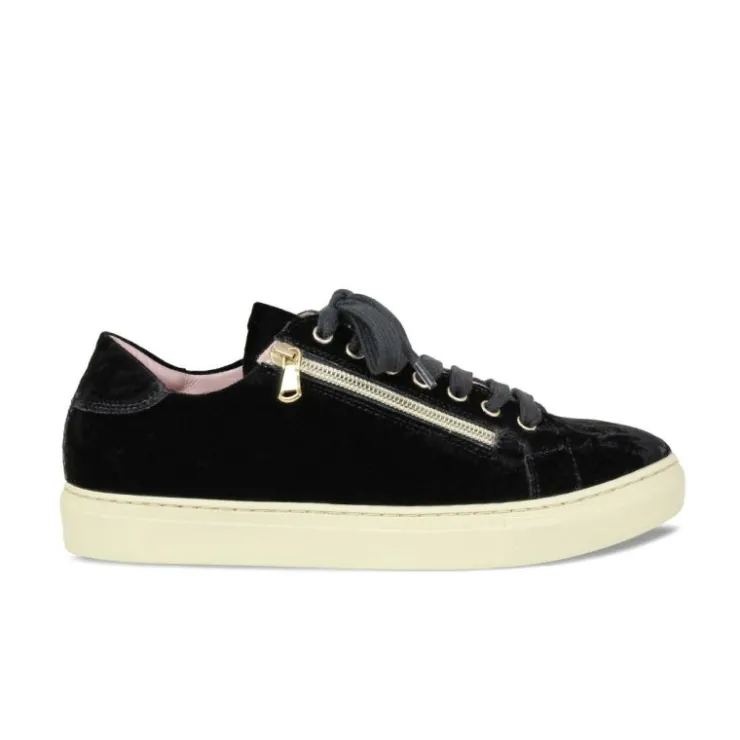 Sole Bliss Sprint: Luxe Black Velvet^ Flats | Sneakers