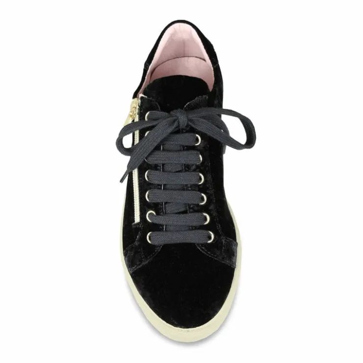 Sole Bliss Sprint: Luxe Black Velvet^ Flats | Sneakers