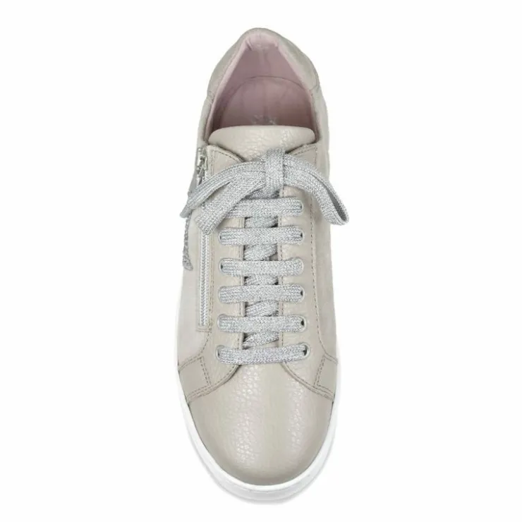 Sole Bliss Star: Pale Taupe Leather & Suede^ Flats | Sneakers