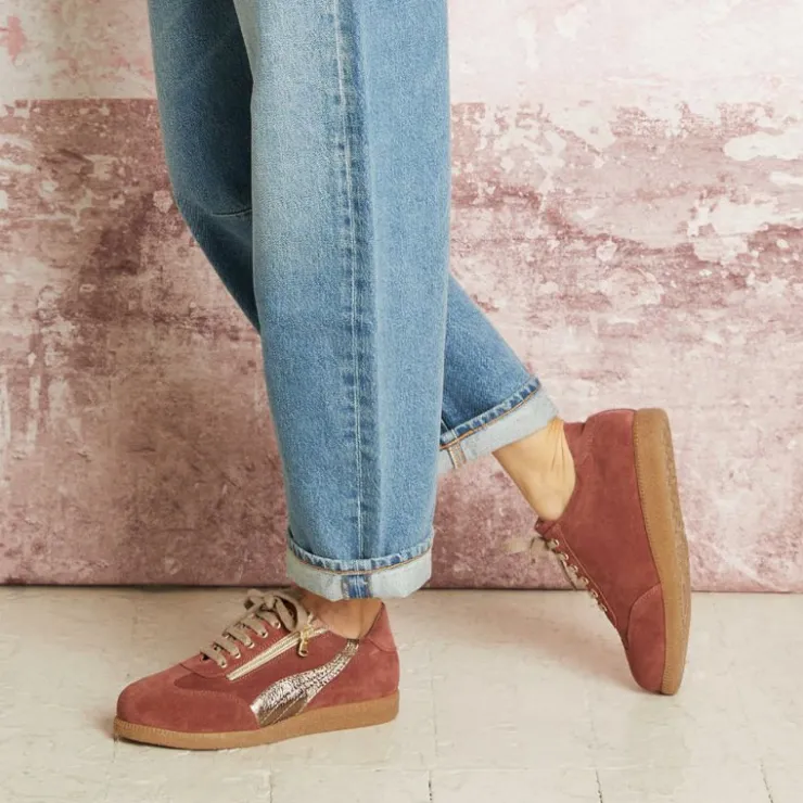 Sole Bliss Swirl: Rose Suede^ Flats | Sneakers
